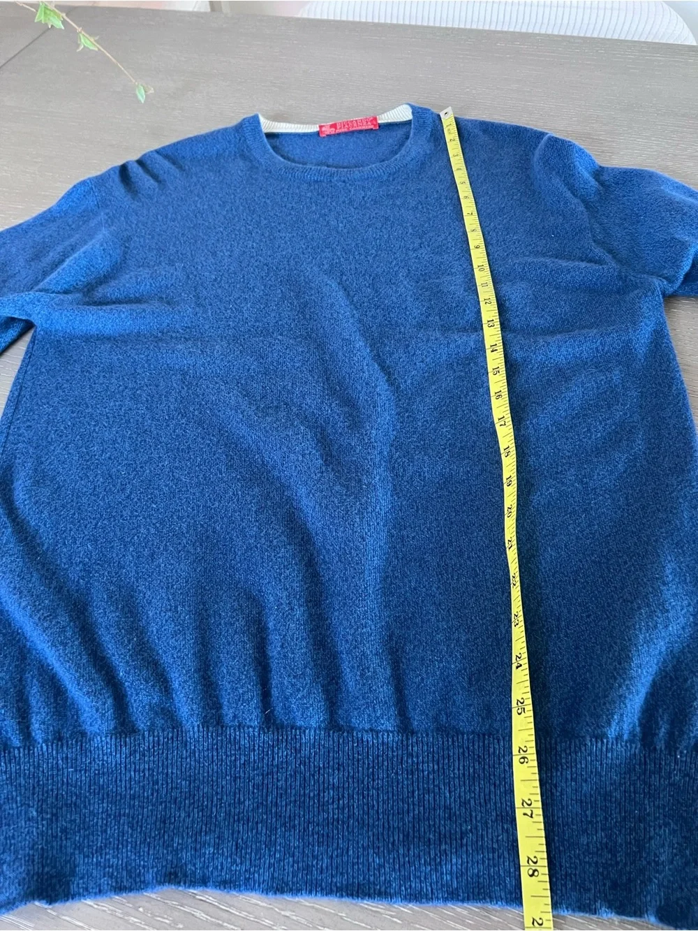 Men's Crewneck Sweater by Riccardo Piacenza pure cashmere in Deep Blue